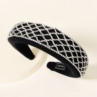 Rhinestone Sponge Wide Edge Headband main image 1