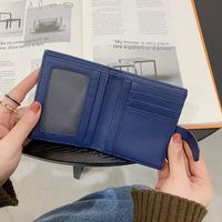 70% Off Short Style Wallet 2020 New Embroidered Student Wallet Short Folding Ladies Multifunctional Card Holder Wholesale main image 5