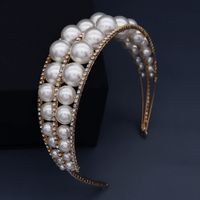 Wide Brim Crown Pearl Headband sku image 1
