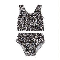 New Fashion  Leopard Print Split Swimsuit sku image 1