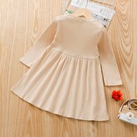 Long-sleeved Solid Color Loose Dress main image 3