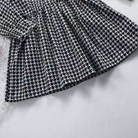 Casual Long-sleeved Cute Loose Plaid Dress main image 4