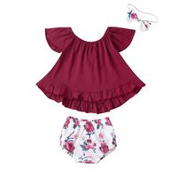 Printing Fashion Baby Clothes Two-piece Suit sku image 8