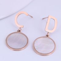 Fashion Titanium Steel Concise Cd Disc Earrings main image 2