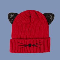 أزياء لطيف القط محبوك قبعة sku image 2
