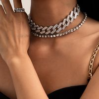 Diamond-studded Ring Necklace Set main image 5