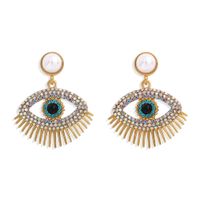 Metal Fashion Pearl Devil Eye Earrings main image 6