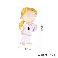 Fashion Girl Alloy Brooch main image 3