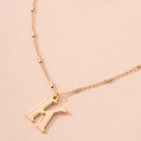 Simple Letter Pendant Necklace main image 5