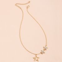 Collar Con Colgante De Estrella De Diamantes Simple main image 4