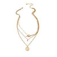 Gold Coin Diamond Pearl Necklace main image 6