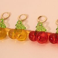Retro Fruit Cherry Earrings main image 3