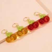 Retro Fruit Cherry Earrings main image 4