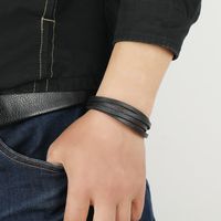 Simple Multi-layer Leather Bracelet main image 3
