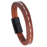 New Fashion Creative Retro Hip-hop Leather Bracelet main image 2