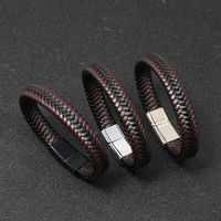 New Simple Braided Leather Bracelet main image 4