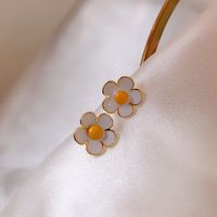 S925 Silver Needle Small Flower Earrings main image 1