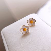 S925 Silver Needle Small Flower Earrings main image 3