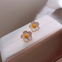 S925 Silver Needle Small Flower Earrings main image 5