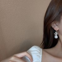 Boucles D&#39;oreilles Petites Fleurs En Zircon Mode Coréenne main image 5