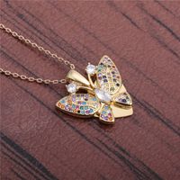 Zirconium Butterfly Necklace main image 3