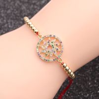 Micro-inlaid Zircon Sun Wheel Chain Bracelet main image 2