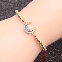 Micro-inlaid Zircon Moon Chain Bracelet main image 1