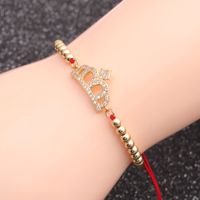 Micro-inlaid Zircon Crown Devil Eye Ladies Bracelet main image 1