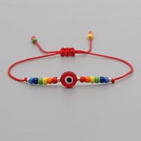 Simple Fashion Bohemian Ethnic Glass Beads Eyes Handmade Bracelet sku image 2