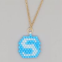 Collier Pendentif 26 Lettres En Acier Inoxydable sku image 12