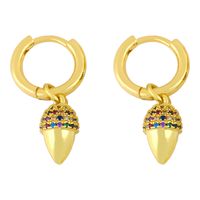 Creative Micro-inlaid Zircon Simple Fashion Wild Earrings sku image 1