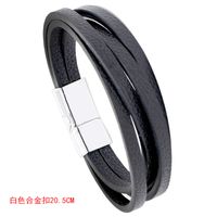 Simple Multi-layer Leather Bracelet sku image 3