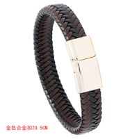 New Simple Braided Leather Bracelet sku image 2