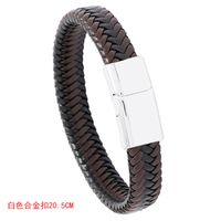 New Simple Braided Leather Bracelet sku image 3