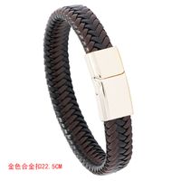 New Simple Braided Leather Bracelet sku image 5