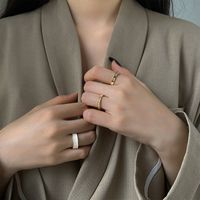 Korean Simple Retro Ring Set main image 1