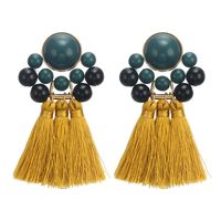 Exaggerated Alloy Fringed Resin Earrings Earrings Popular Jewelry sku image 3