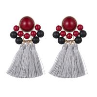 Exaggerated Alloy Fringed Resin Earrings Earrings Popular Jewelry sku image 5
