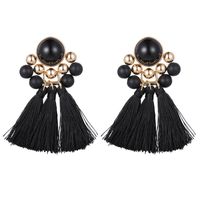 Exaggerated Alloy Fringed Resin Earrings Earrings Popular Jewelry sku image 6