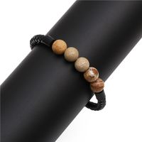 Stainless Steel Magnetic Buckle Leather Bracelet main image 6