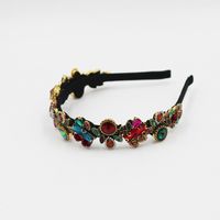 New Fashion Korean Flower Metal Rose Headband main image 5