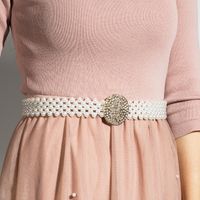 Fashion Multi-layer Pearl Elastic Belts main image 2