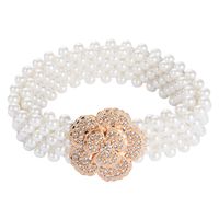 Fashion Multi-layer Pearl Elastic Belts main image 6