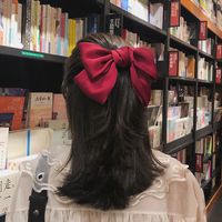 Cute Red Big Bow Hairpin main image 1