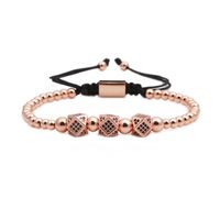 Ensemble De Bracelets Ajustables Couronne Zircon Micro-incrustés sku image 7