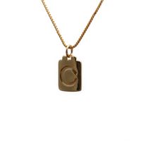 New Copper Letter Necklace sku image 3