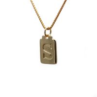 New Copper Letter Necklace sku image 19