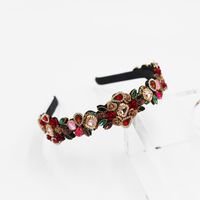 New Fashion Korean Flower Metal Rose Headband sku image 1