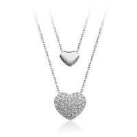 Womens Heart-shaped Set Of Austrian Imitated Crystal Alloy Necklaces Nhlj129881 sku image 2