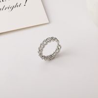 Zircon Twist Chain Open Ring sku image 1